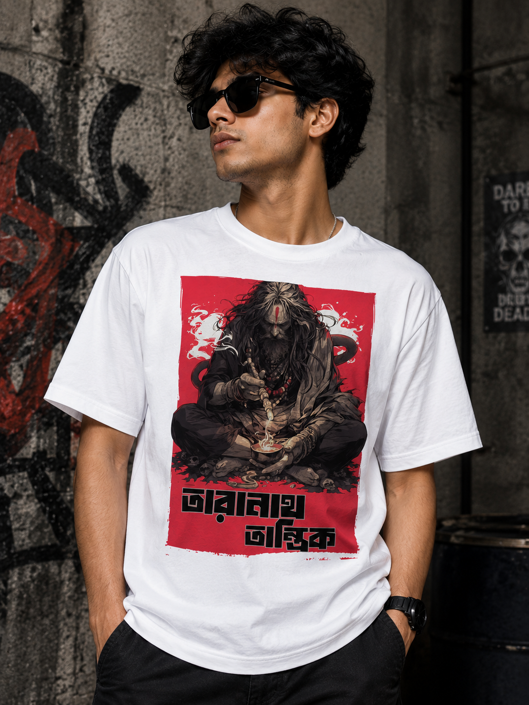 Taranath Tantrik Bengali T-Shirt (White)