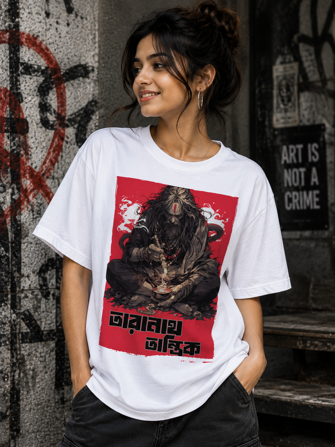 Taranath Tantrik Bengali T-Shirt (White)