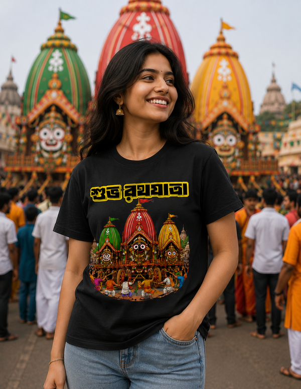 Subho Rathyatra T-Shirt (Black)