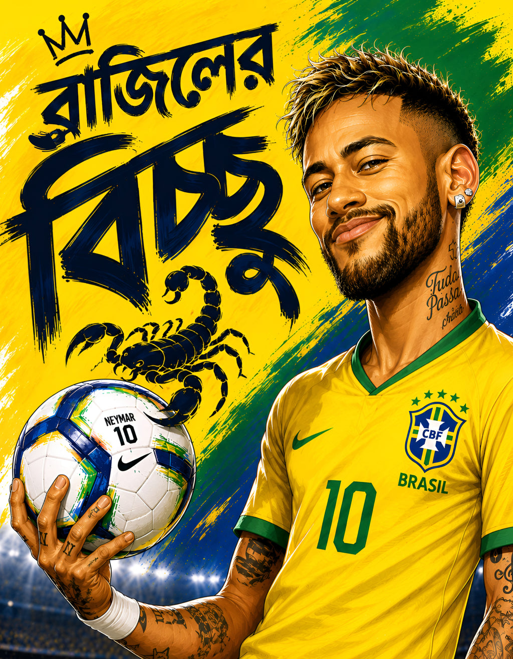 Brazil'er Bichchu T-Shirt (Black)